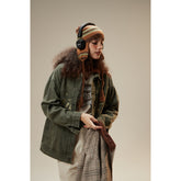Unisex Jacket Vintage Embroidered Loose Lapels Jacket Spring and Autumn Coat